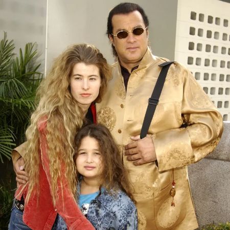 Annaliza Seagal and her dad Steven Seagal took a picture together.